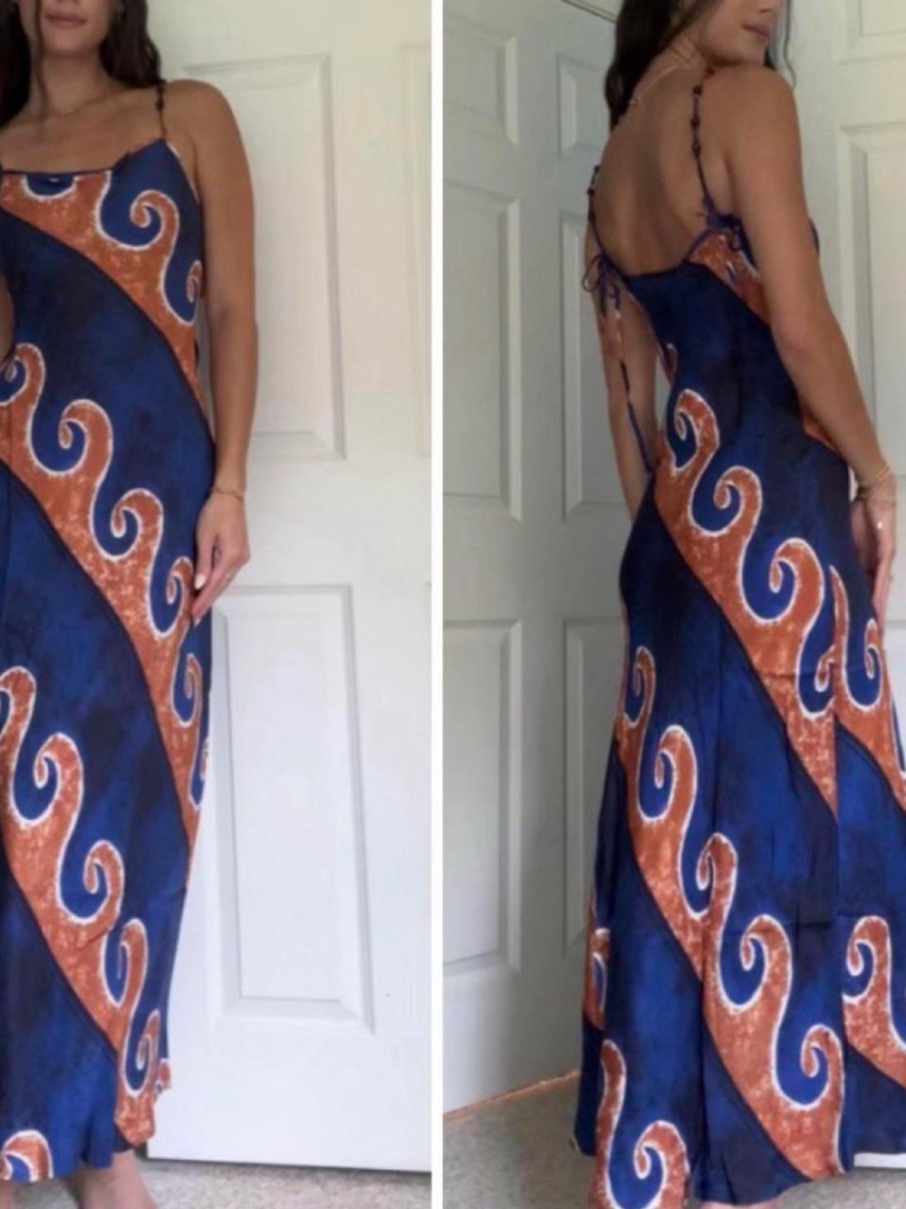 Verge Girl Night veils bias maxi dress